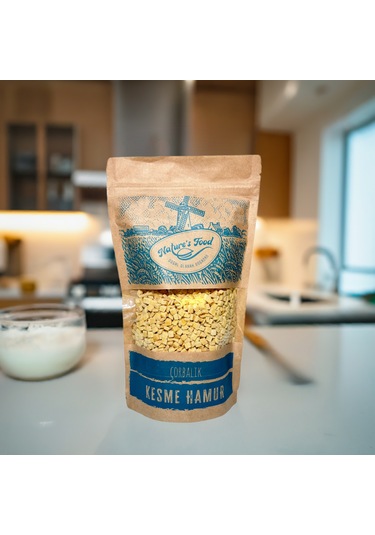 Kesme Hamur 400gr - Tam Buğday Unu, Süt, Yumurta, Tuz.