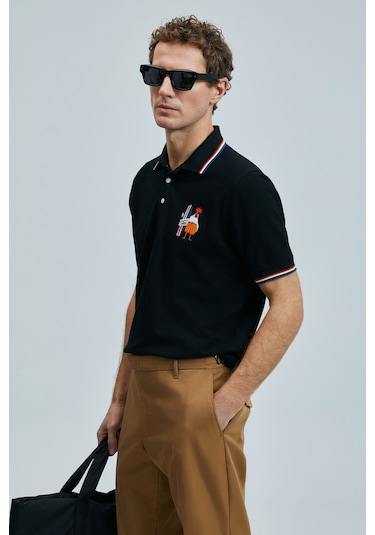 Lufian Sansa Smart Erkek Polo Tişört Siyah Siyah 111040218100100 SIYAH