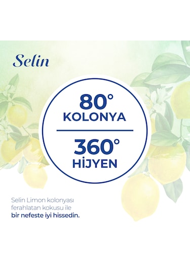 Selin Limon Kolonyası 900 ML + Manolya Esintisi Sprey Kolonya 100 ML