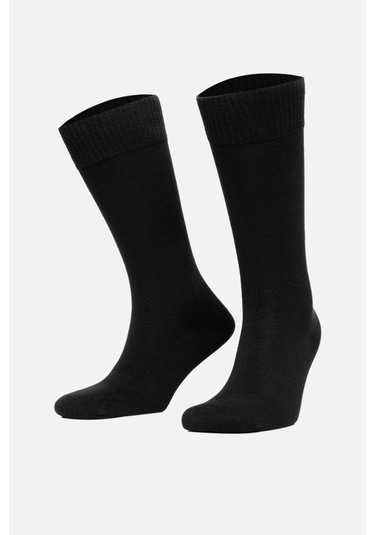 Özeren Bambu Erkek Uzun Konç Sıkmaz Çorap Siyah 12 Adet 0049 Siyah