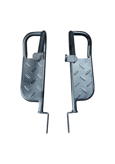 Motosteel Cg Amortisör Bağlantılı Arka Basamak Siyah