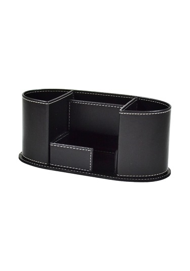 Mimaks Dk-27 4 Bölmeli Suni Deri Kalemlik Masa Seti