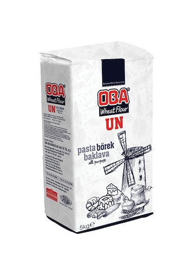 Oba Pasta Börek Baklavalık Un 3 x 5 KG