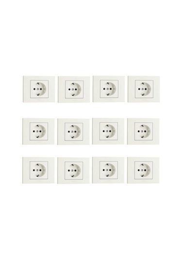 Ovivo Grano Beyaz Priz 12 Li Set