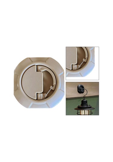 Suntek Çadır Kanopi Kancası Dişli Işık Sırt Çantasıyla Haki