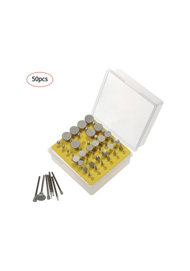 50 Adet Elmas Taşlama Kafaları 1/8-ınç Shank Elmas