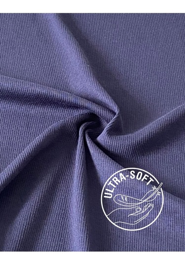 Kaşkorse Yarım Boğaz Body Sweatshirt, Fitilli Kumaş, Likralı, Bordo Lacivert