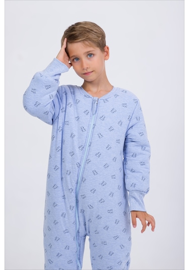 Erkek Çocuk Kalın Elyaf Dolgulu Premium Kalite 2.5 Tog Desenli Uyku Tulumu-mavi-siyah Mavi - Siyah Erkek Çocuk Kalın Elyaf Dolgulu Premium Kalite 2.5 Tog Desenli Uyku Tulumu-mavi-siyah Mavi - Siyah