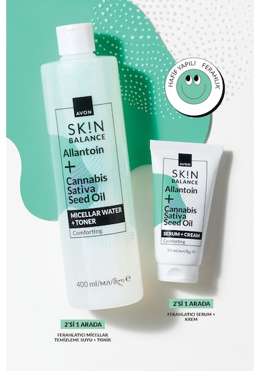 Avon Skin Ferahlatıcı Micellar Temizleme Suyu + Tonik 400 ML