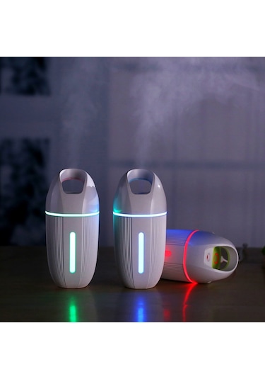 Bd-md1 Araba Ev Usb Takılabilir Hava Temizleme Cihazı Renkli Aydınlatma Nemlendirici Yeşil