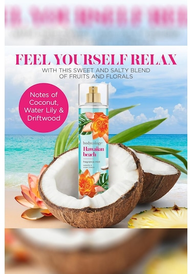 Bodycology Hawaiian Beach Vücut Spreyi 237ml