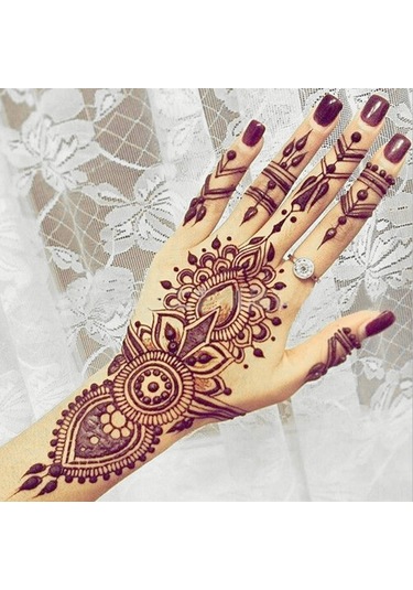 Geeroyoo El Tatu Stensili S102 - Pvc Malzeme, Tekrarlı Kullanım, Sağ-sol El Desenleri, Kol-bacak-gövde Uygulaması, Dıy Tatu Tasarımı