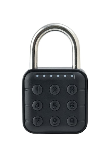 Yaozixa Sy13 Model Siyah Akıllı Kilit - 6 Haneli Şifre Kilidi, Cr2032 Pil İle Çalışır Pil Dahil , Ip67 Su Geçirmez, Çinko Alaşımlı Gövde