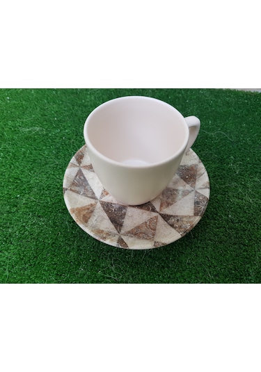 Keramika Kahve Fincan Takımı 12 Parça 17726 Mermer Desen