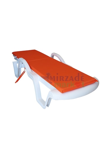Mirzademarket Şezlong Minderi Standart Su Geçirmez Malzeme-Turuncu