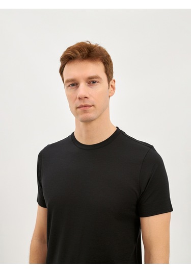 Karaca Erkek Modern Fıt Tişört-siyah 11.25s.06.607 Siyah