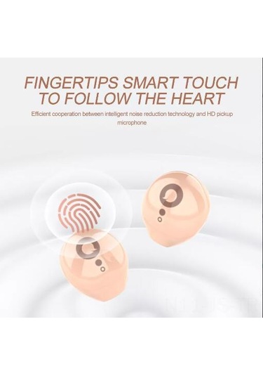 Jeemson Küçük Boyutlu Gizli Tws Bluetooth 5.3 Kulaklık, Uzun Pil Ömrü, Dijital Pil Göstergesi, Yüksek Kaliteli Stereo Ses, Akıllı Gürültü Engelleme - Siyah