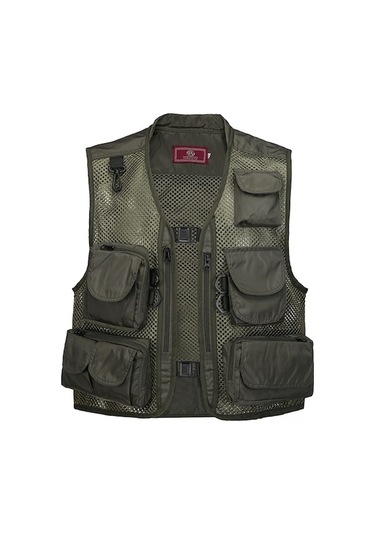 Artfulabode Yeşili Yeşil Yeleği Yeleği Yaz Ordu Kuruyan Koyu Hızlı Fotoğrafçılığı Çok Cepli Ceket Bel Balıkçılık Ağ Zj Koyu Yeşil