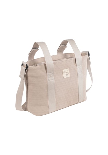 Walking Mum Eco Mum Crossbody Bebek Bakım Çantası Apricot Bej