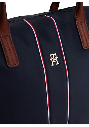 Tommy Hilfiger Popette Kurumsal Kadın Mavi Çanta Aw0aw177060gy Mavi