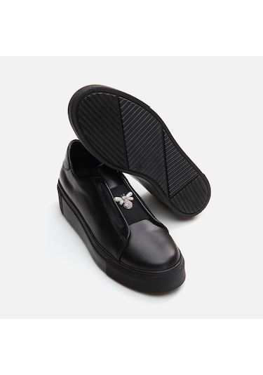 Hotiç Hakiki Deri Siyah Kadın Spor Ayakkabı 01ayh291790a100 Siyah