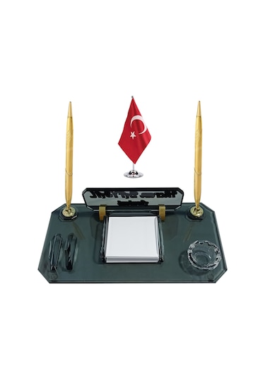 Sentez Bayrak Hediyeli Bloknot Masa İsimliği