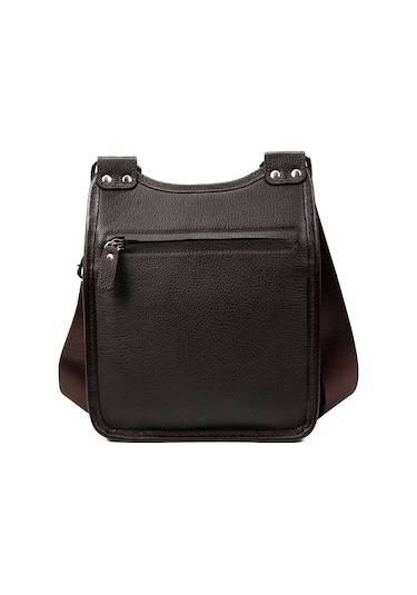 Erkek Hediye Postacı Hakiki Deri Kahverengi Çanta Kangaroo 8701K