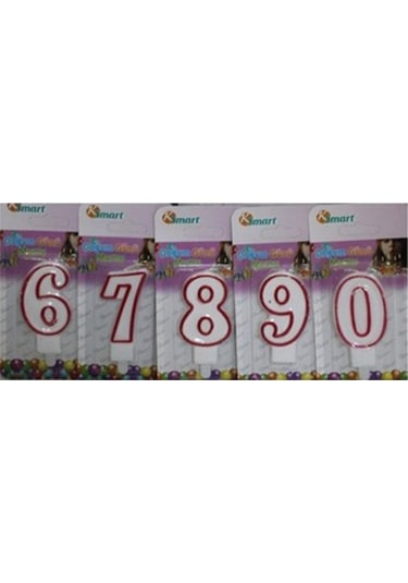Rakamlı Mum 7 Yaş Için Pasta Mumu 7 Rakamı