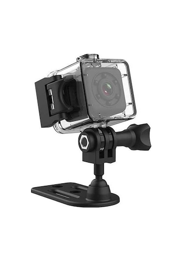 Besthome1 Sq29 Su Geçirmez Spor Kamerası - 360 Yumuşak Bant, Wifi Desteği, Dv Fonksiyonu, 640p Çözünürlük Abs Malzeme Siyah Siyah