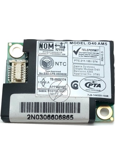 Delphi AGSMD01BDELPHI ASI-DELPHI-D40 Laptop Notebook Fax Modem