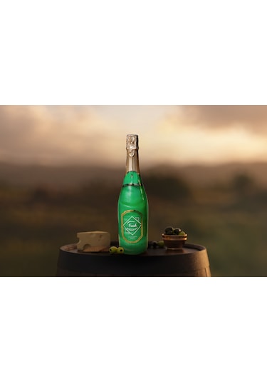 Stella Saltare Elma ve Mentol Aromalı Alkolsüz Simli Şampanya 750 ML