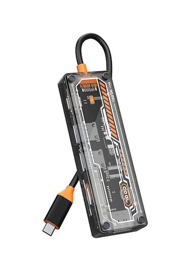 Ally Type-c To Usb3.0+usb2.0+type-c Pd+sd+tf+hdmı Çoğaltıcı Hub 6