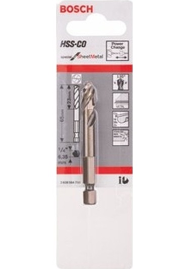 Bosch Merkezleme Ucu HSS-Co 1/4 & Hex Şaft - 2608584750