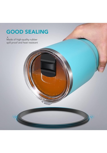 Geeroyoo 2 Adet Manyetik Kaydırmalı Kapağı, Sızıntısız Seyahat Kupa Kapağı, 14oz Kupa Ve 35oz Pipetli Bardaklar İçin Uyumlu, Bpa-sız Değiştirme Kapağı Siyah