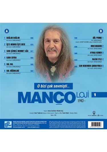 Barış Manço - Mançoloji 1 Plak