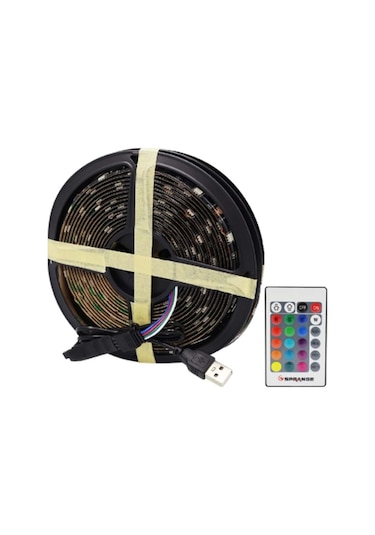 Büro Ev Ofis Aydınlatması İçin 5mt Rgb Şerit Led Işık Diğer