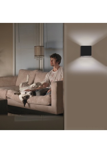 Yunboo Alüminyum Modern Led Duvar Lambası - 6w 3000k Isı Işığı - Koridor, Salon, Yatak Odası Uygun Diğer