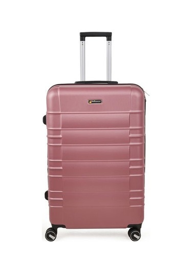Hoffmanns Travel Star Büyük Boy Abs Valiz - Gülkurusu - 76x52x30 Cm Gülkurusu