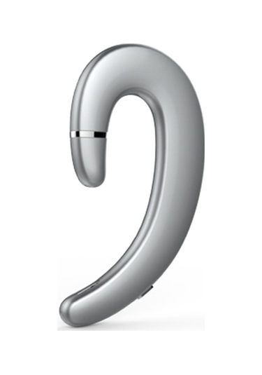 Et Bluetooth Kulaklık Kablosuz Kulaklık Handsfree Kulak Kancası Su Geçirmez Gürültü Önleyici Kulaklık Mic İle Android Iphone Uyumlu Gümüş Gümüş