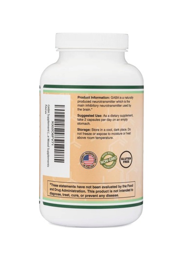 Doublewood Gaba 1,000,mg 300 Capsules.made In Usa. Tr Tek Yet...