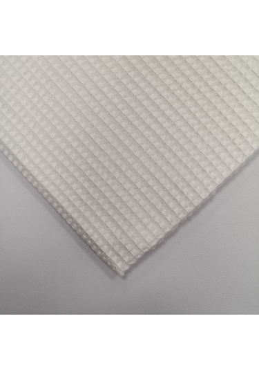 Waffle Pike Bornozluk Kumaş 100% Pamuk W-01 Beyaz