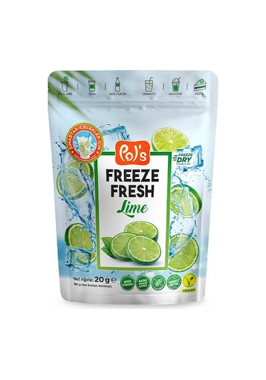 Pol's Freeze Fresh Dondurularak Kurutulmuş Lime 20 Gr 20 G