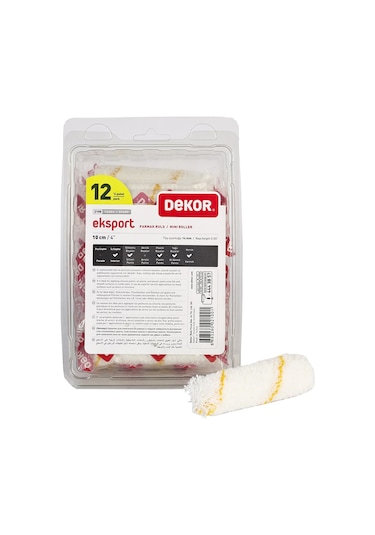 Dekor 2100 Eksport 10 Cm Rulo Yedeği 12'Li Paket