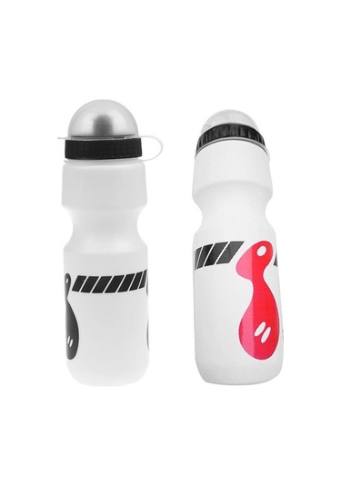 Novahub Beyaz 750ml Pratik Açık Yürüyüş Bisiklet Bisiklet Bisiklet İçecek Sürahisi Su Şişesi W/toz Kapağı Beyaz Beyaz