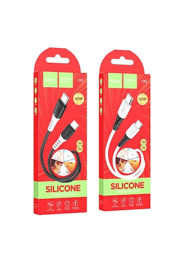 Hoco X82 60w Type-c To Type-c Hızlı Şarj Kablosu Silikon Data Ka