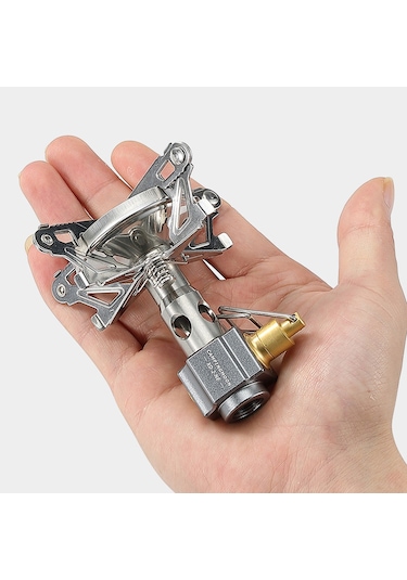 Neevoyu "yüksek Verimli Kamp Ocağı - Ayarlanabilir Alevli, Paslanmaz Çelik Ve Alüminyum Alaşımlı" Gümüş