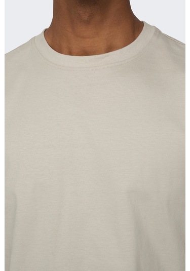 Only & Sons Erkek Onsfred Bisiklet Yaka Kısa Kollu T-shirt 22022532 Taş Taş