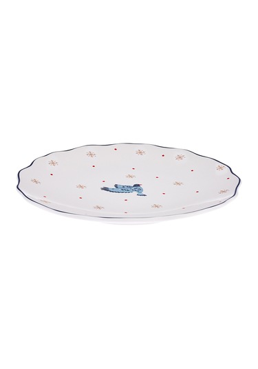 Emsan Infancy Bird New Year Yılbaşı New Bone Pasta Tabağı 2'li 20.5 CM