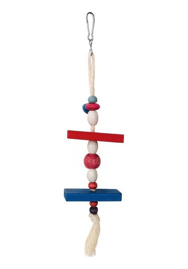 Askılı Renkli Boncuklu Ve Dikdörtgen Kuş Oyuncağı 5-20 Cm