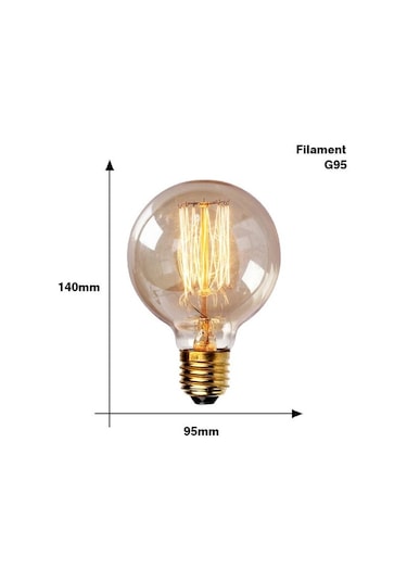 Retro Edison Ampul E27 110 V 40 W T10 T45 A19 St64 G80 G95 G125 Ampul Vintage Edison Ampul Akkor Lamba Filament Ampul Ev Dekor G95 Filament